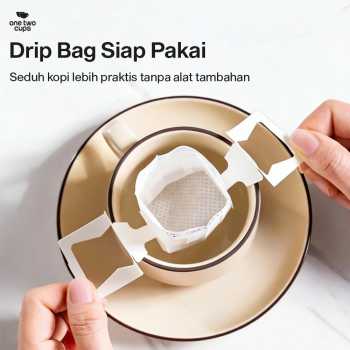 Gambar produk One Two Cups Kertas Penyaring Kopi Coffee Drip Bag Paper Filter 50PCS - T111