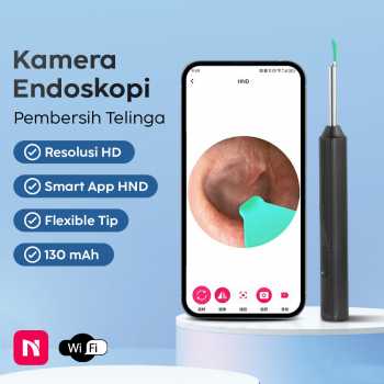 NATFIRE Kamera Endoskopi Pembersih Telinga Otoskop Endoscope HD WiFi - NE3-H