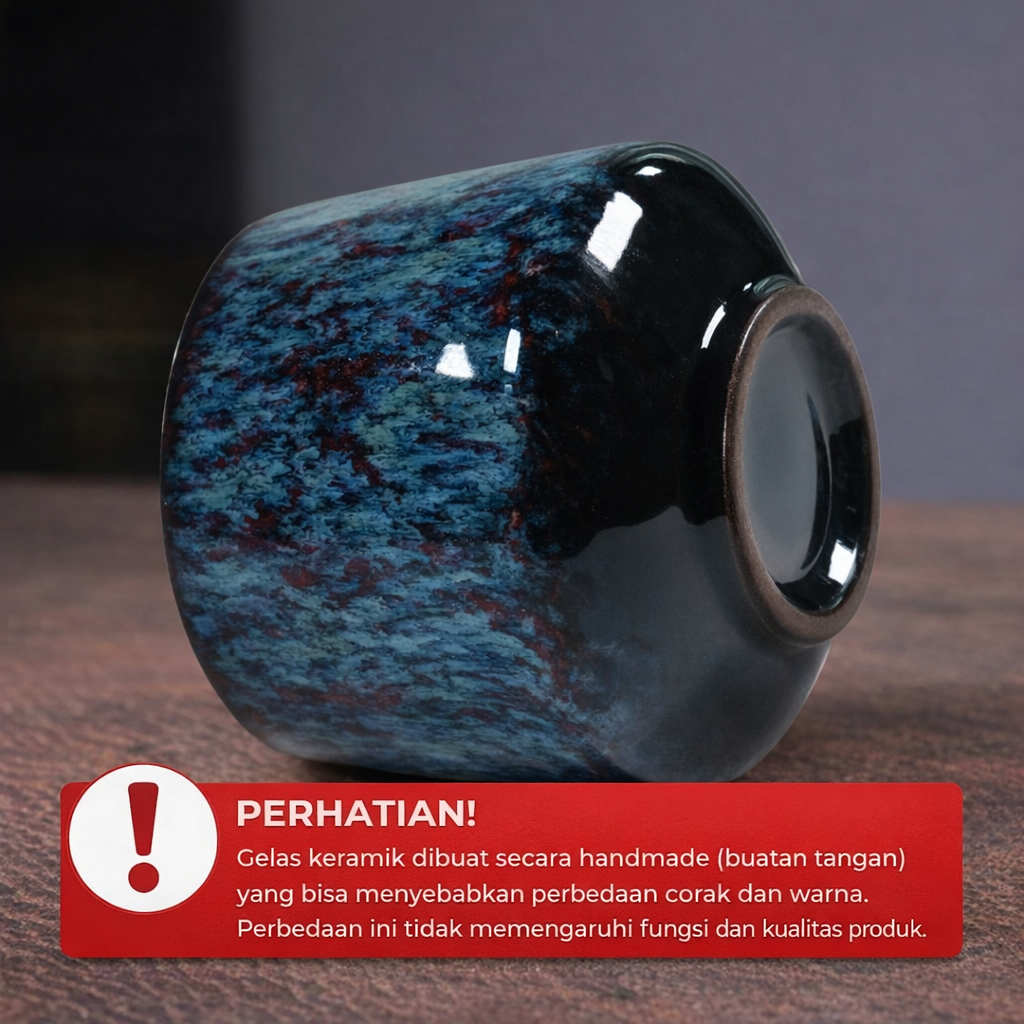 Gambar produk One Two Cups Gelas Keramik Kopi Teh Vintage Japanese Ceramic Cup 200ml - FB014