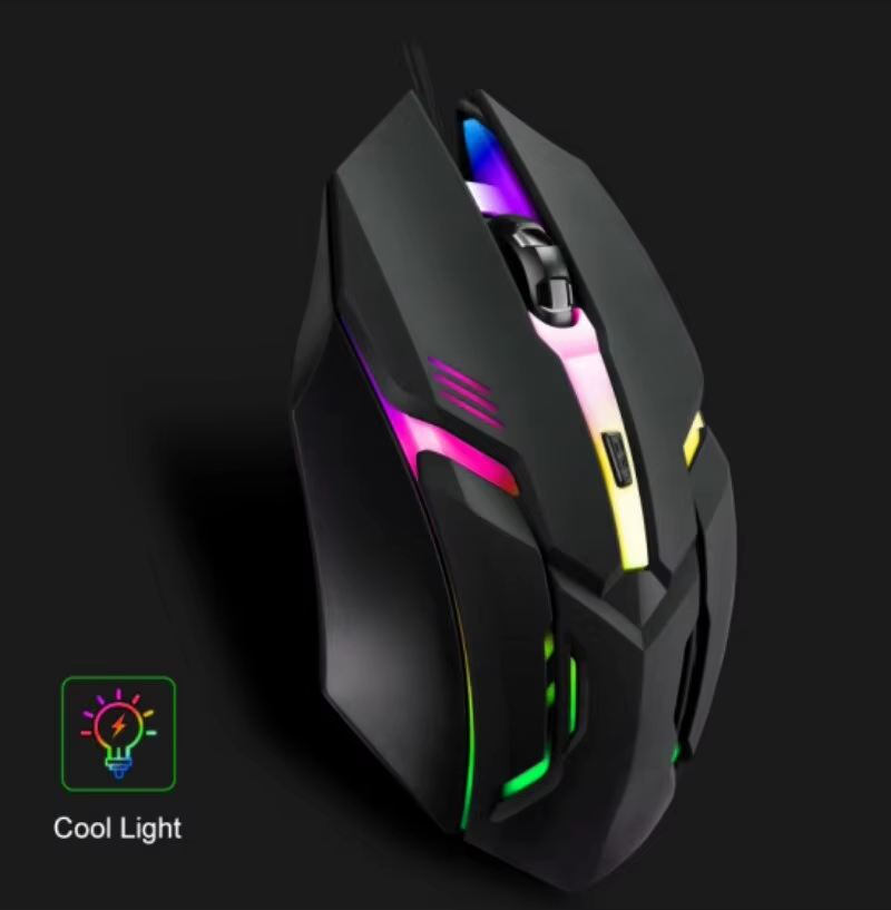 MAIL Mouse Gaming Wired RGB Backlit LED High Precision USB 1600 DPI - X1 Gambar produk MAIL Mouse Gaming Wired RGB Backlit LED High Precision USB 1600 DPI - X1