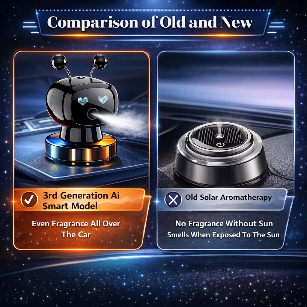 LANXUAN Parfum Mobil Robot AI Air Freshener 4 Mode Spray Aromatherapy - AF015 Gambar produk LANXUAN Parfum Mobil Robot AI Air Freshener 4 Mode Spray Aromatherapy - AF015