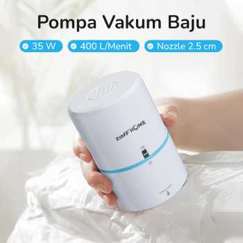TaffHOME Pompa Vakum Baju Elektrik Vacuum Bag Pump EU Plug - GR-202