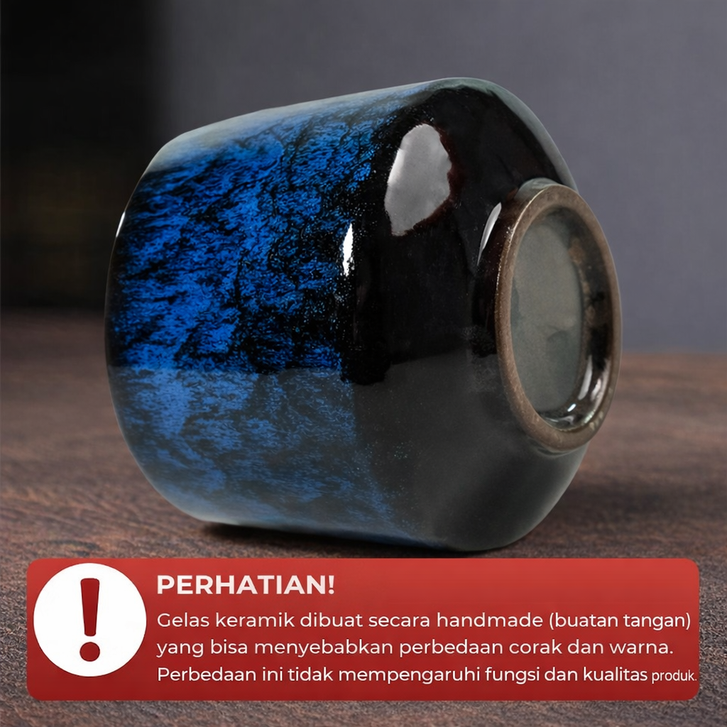 Gambar produk One Two Cups Gelas Keramik Kopi Teh Vintage Japanese Ceramic Cup 200ml - FB014