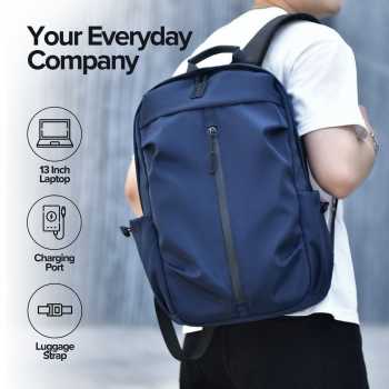 YYBAG Tas Ransel Laptop Polyester Simple Design with USB Charging Port - Y0016