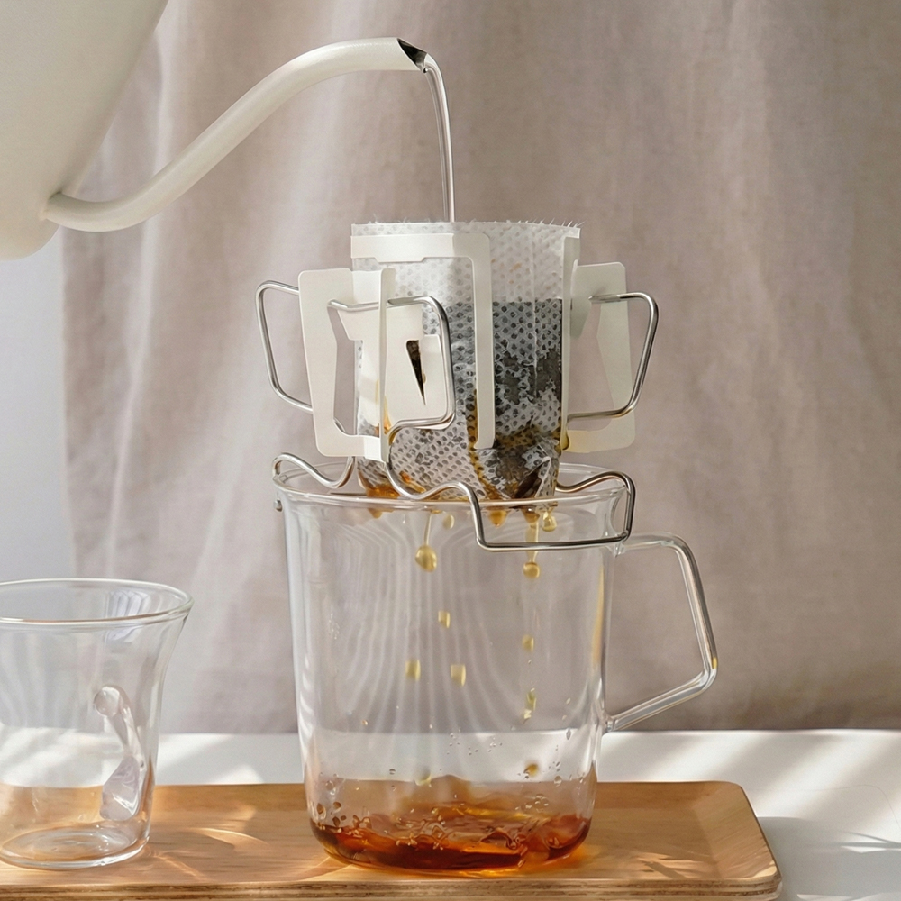 HOLDI Coffee Drip Bag Holder Kertas Penyaring Kopi Stainless Steel 304 - P-020 Gambar produk HOLDI Coffee Drip Bag Holder Kertas Penyaring Kopi Stainless Steel 304 - P-020