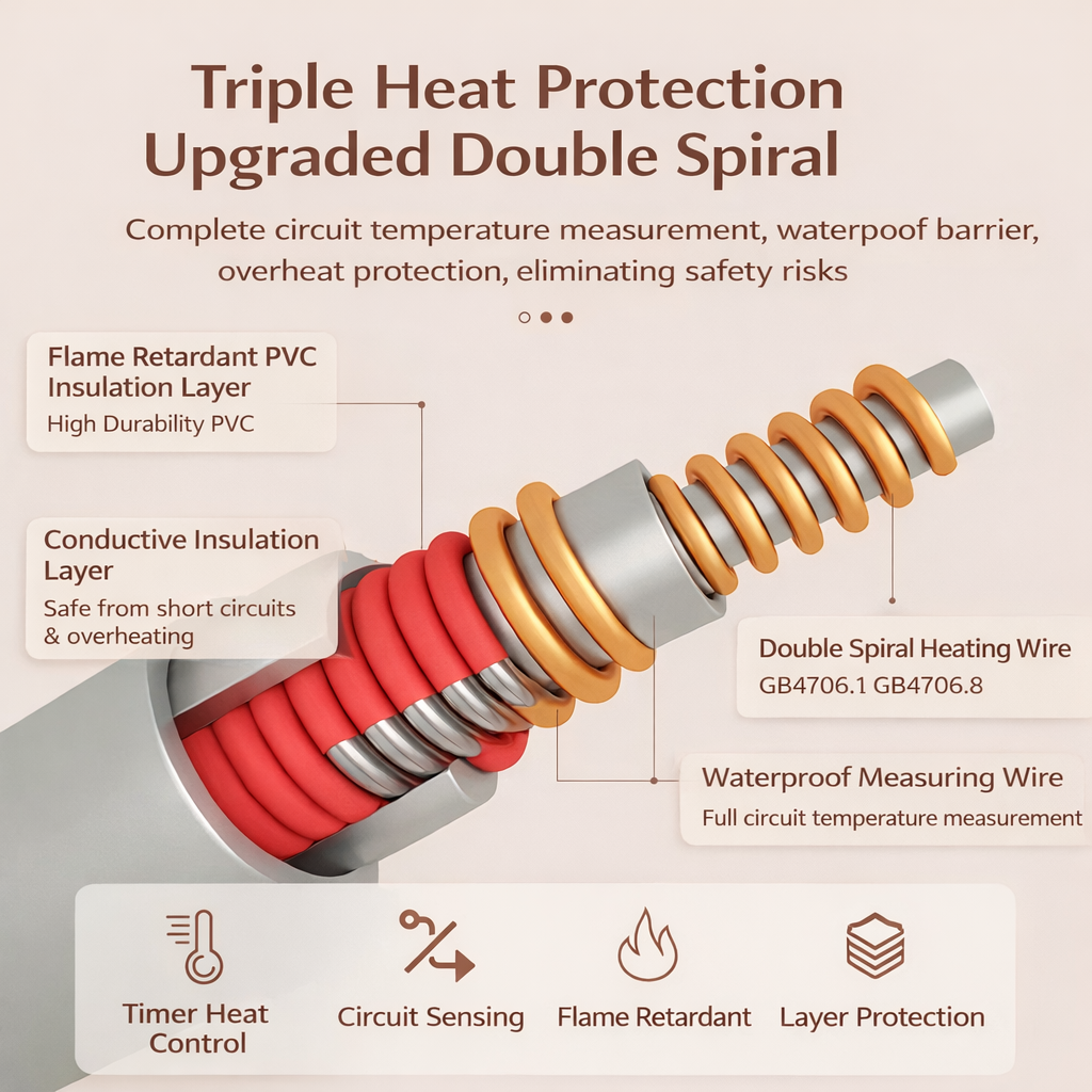 Qindao Selimut Elektrik Adjustable Temperature Timer 160x130cm 85W - TK160 Gambar produk Qindao Selimut Elektrik Adjustable Temperature Timer 160x130cm 85W - TK160