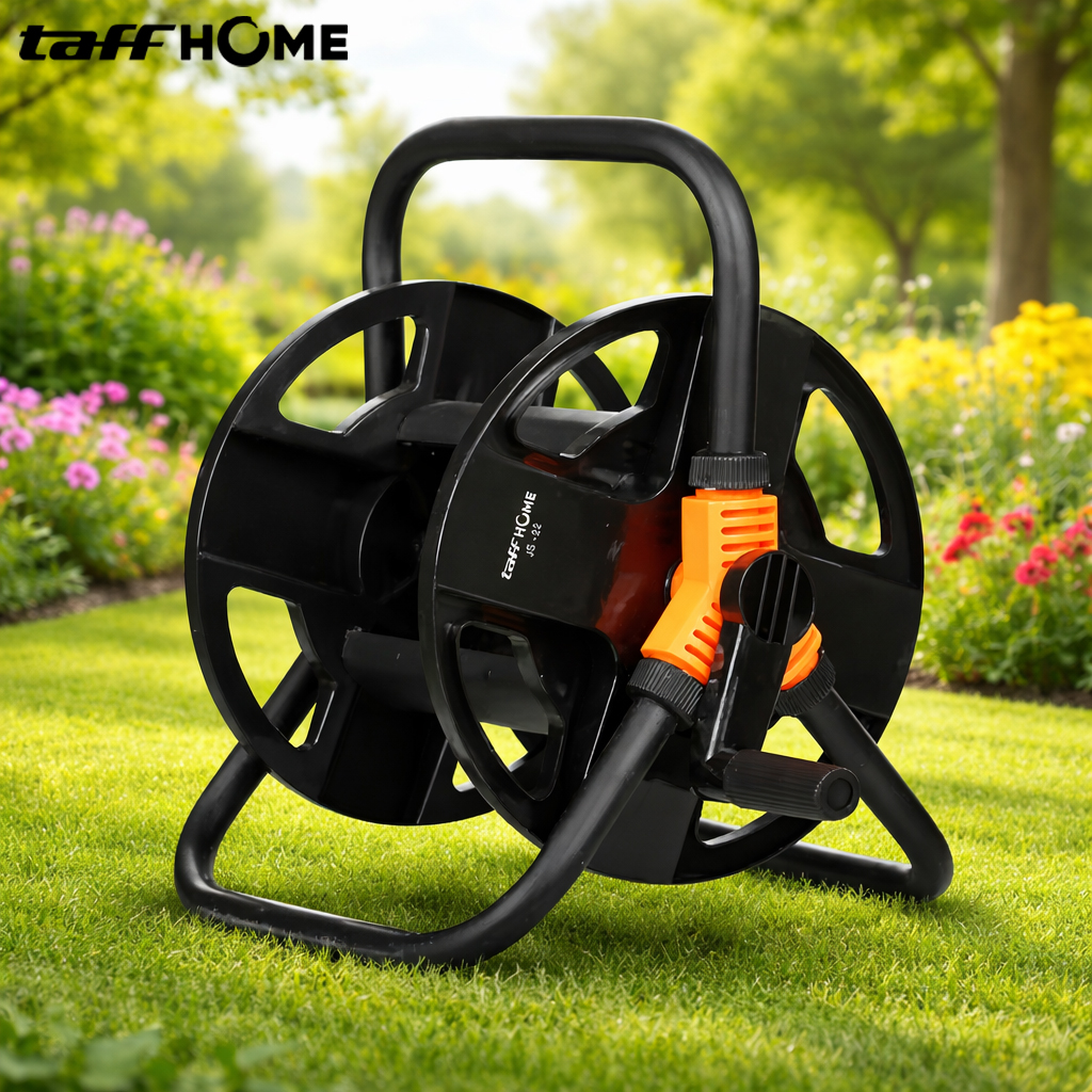 TaffHOME Tempat Gulungan Selang Air Hose Reel Gardening Stainless - JS-22 Gambar produk TaffHOME Tempat Gulungan Selang Air Hose Reel Gardening Stainless - JS-22