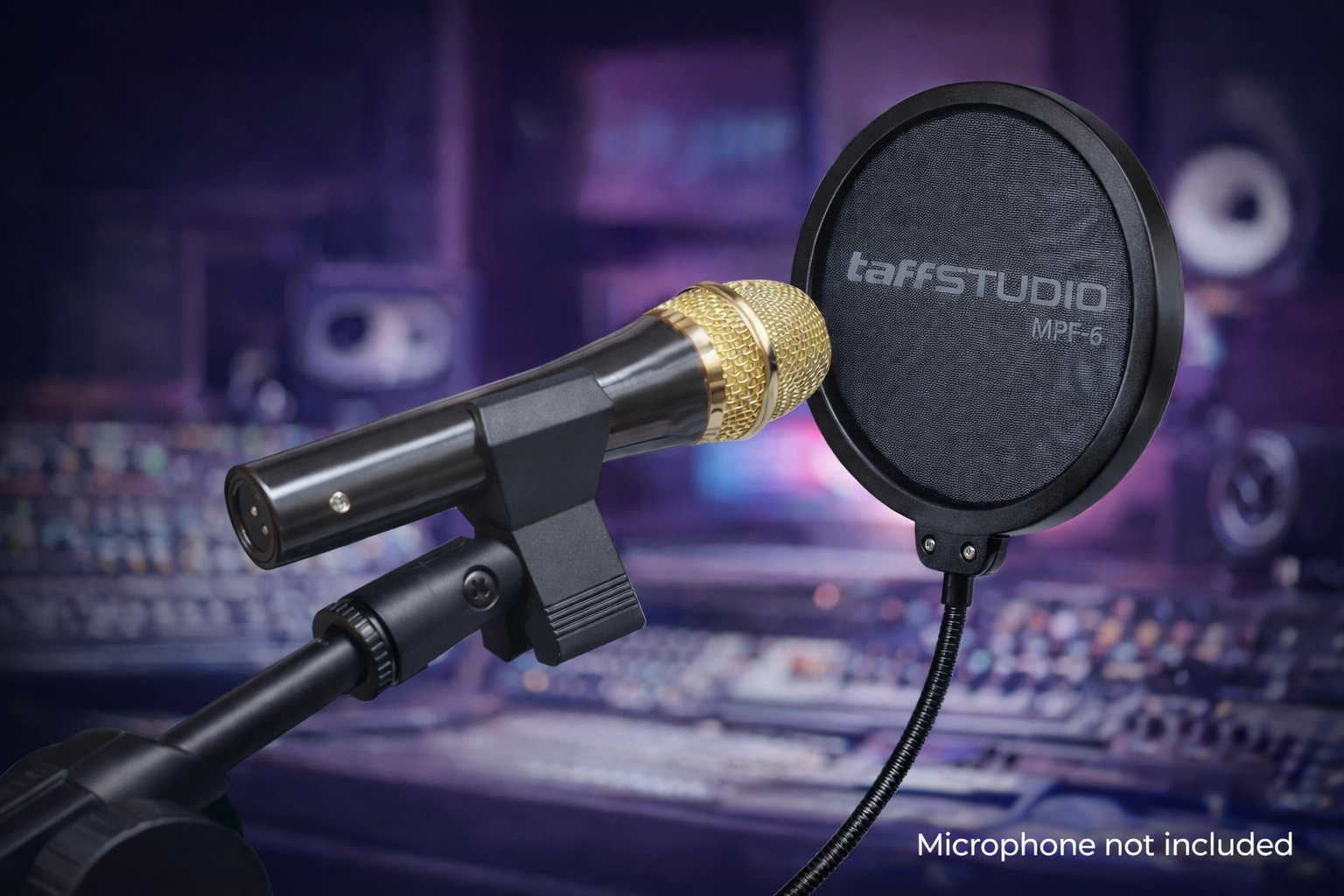 TaffSTUDIO Pop Shield Filter Mikrofon Dual Layer Peredam Noise BOP - MPF-6 Gambar produk TaffSTUDIO Pop Shield Filter Mikrofon Dual Layer Peredam Noise BOP - MPF-6