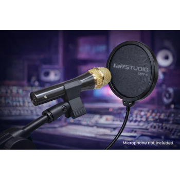 Gambar produk TaffSTUDIO Pop Shield Filter Mikrofon Dual Layer Peredam Noise BOP - MPF-6
