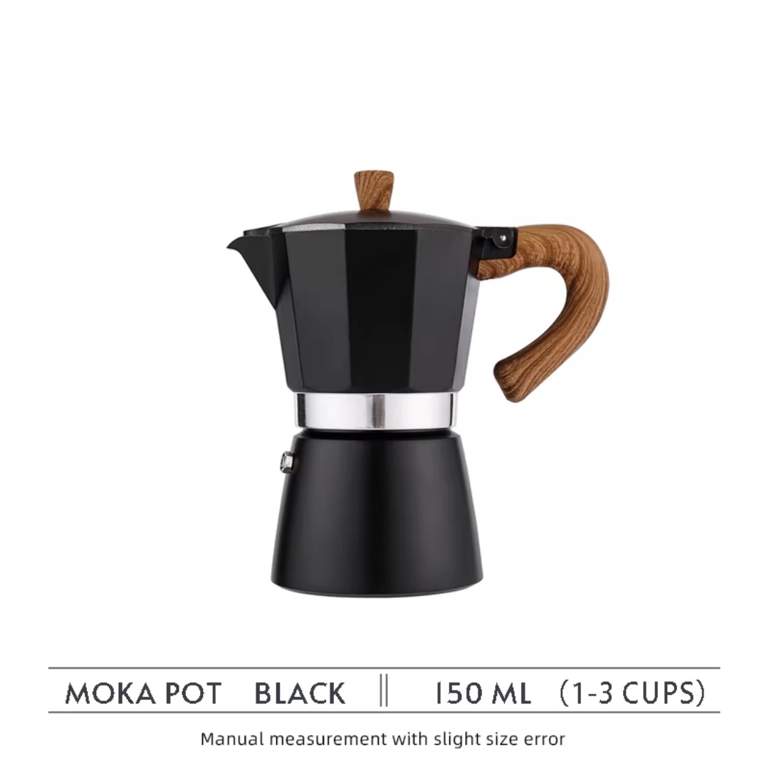 One Two Cups Moka Pot Espresso Coffee Maker Stovetop 3 Cup 150ml - PL-315 Gambar produk One Two Cups Moka Pot Espresso Coffee Maker Stovetop 3 Cup 150ml - PL-315
