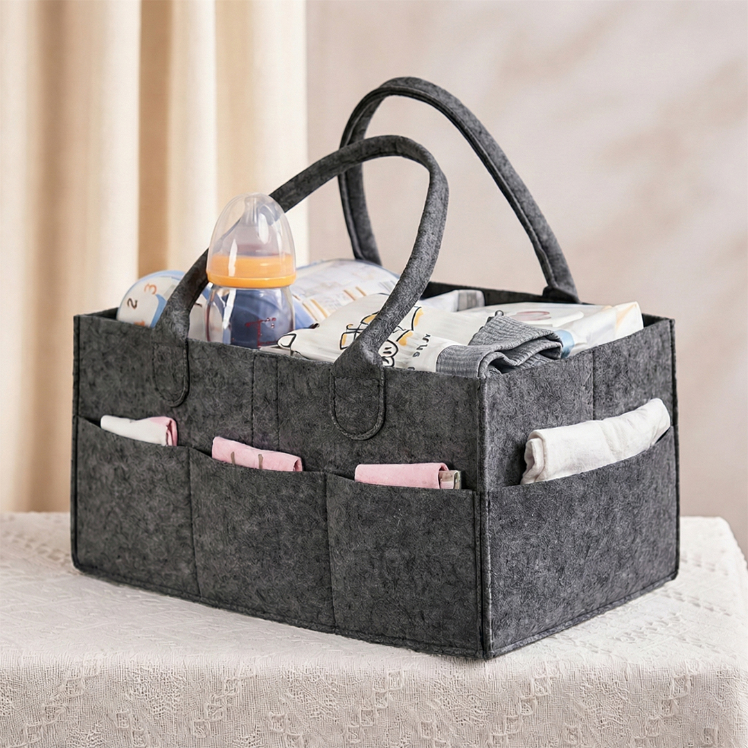 Mrosaa Tas Organizer Perlengkapan Bayi Portable Baby Diaper Caddy Bag - SS320 Gambar produk Mrosaa Tas Organizer Perlengkapan Bayi Portable Baby Diaper Caddy Bag - SS320