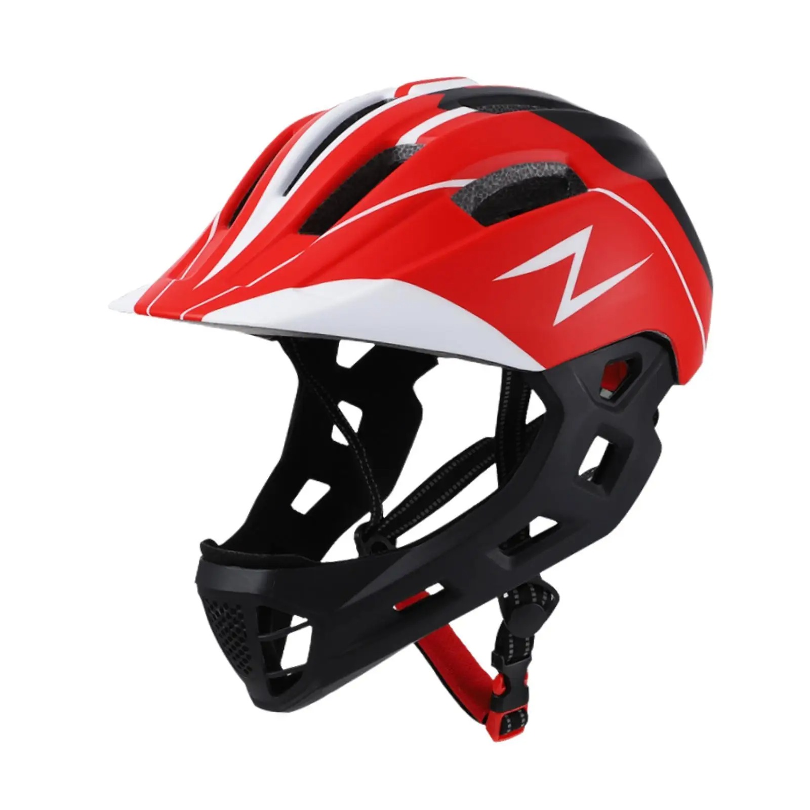 BIKEBOY Helm Sepeda Anak Full Face Modular LED MTB Skateboard - K24 Gambar produk BIKEBOY Helm Sepeda Anak Full Face Modular LED MTB Skateboard - K24