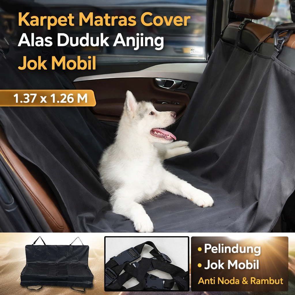 HAND-IN Karpet Matras Cover Alas Duduk Anjing Jok Mobil Waterproof - SUV YG02 Gambar produk HAND-IN Karpet Matras Cover Alas Duduk Anjing Jok Mobil Waterproof - SUV YG02