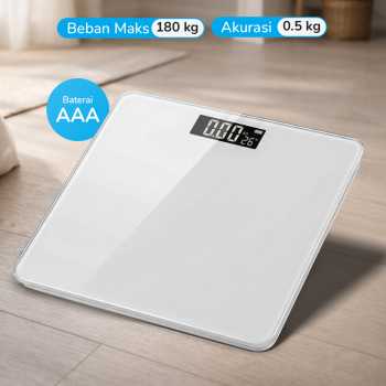 LIFEHOOD Timbangan Badan Digital Scale Battery 180kg - A56I