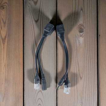 Passive PoE Splitter RJ45 ke DC Male Female IP Camera 10/100Mbps - D1350