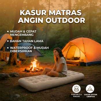 YESBUY Kasur Matras Angin Outdoor Sleeping Pad Inflatable 186x130cm - CB4