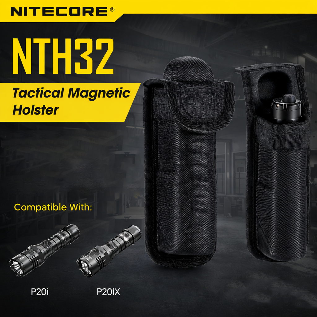 NITECORE Holster Senter Tactical Flashlight Magnetic for P20i P20iX - NTH32 Gambar produk NITECORE Holster Senter Tactical Flashlight Magnetic for P20i P20iX - NTH32 - Utama