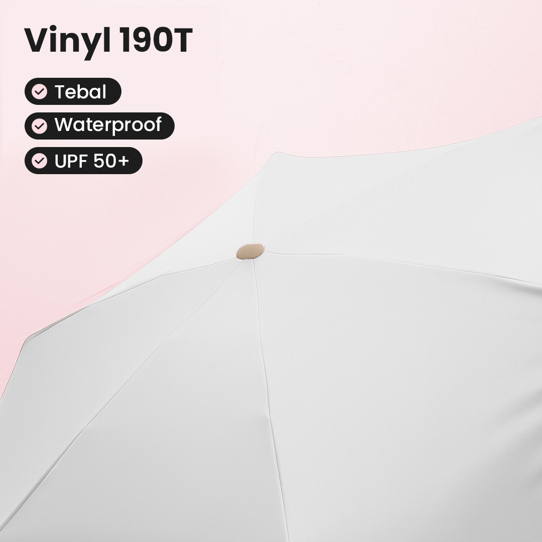 XMSJ Payung Lipat Vinyl Pocket Umbrella Anti UV UPF 50+ 6 Bone - HYZ-023 Gambar produk XMSJ Payung Lipat Vinyl Pocket Umbrella Anti UV UPF 50+ 6 Bone - HYZ-023