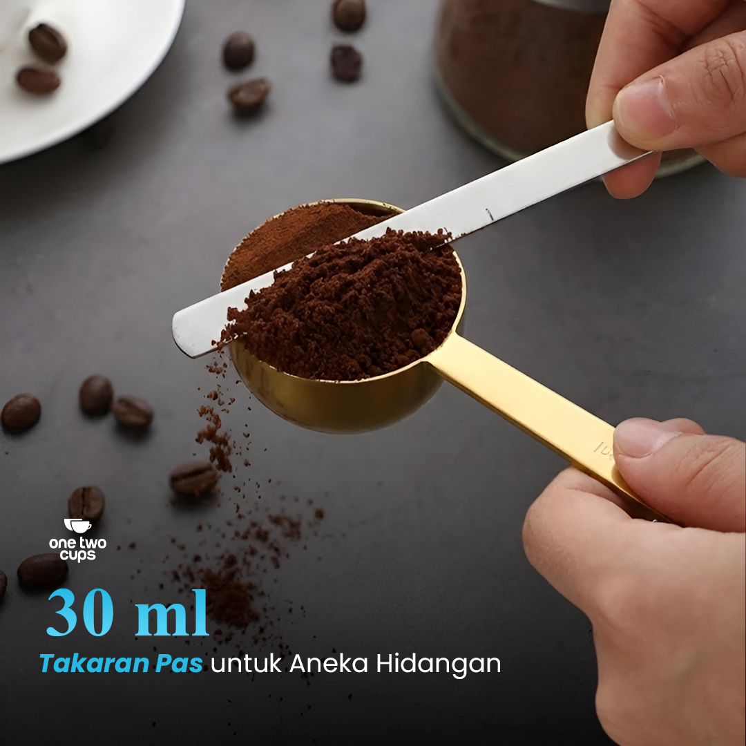 One Two Cups Sendok Takar Kopi Measuring Spoon Stainless Steel 3 PCS 30ml - PR3 Gambar produk One Two Cups Sendok Takar Kopi Measuring Spoon Stainless Steel 3 PCS 30ml - PR3