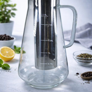 Gambar produk MagiDeal Teko Kopi Cold Brew Coffee Maker Stainless Steel Filter 1.6L - MD-11