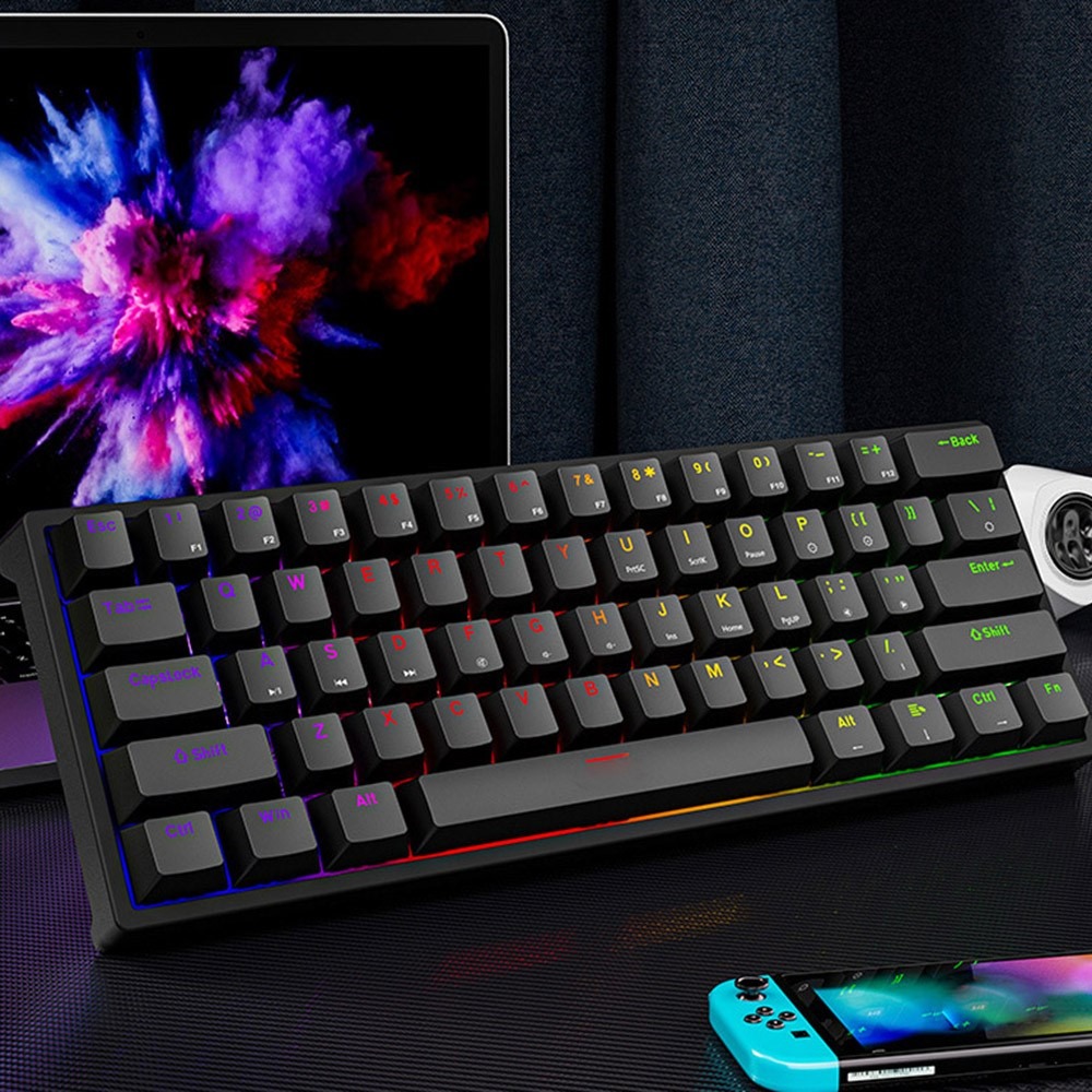 Y-FRUITFUL Keyboard Gaming Mechanical Feel 61 Key Blue Switch Wired - K33 Gambar produk Y-FRUITFUL Keyboard Gaming Mechanical Feel 61 Key Blue Switch Wired - K33