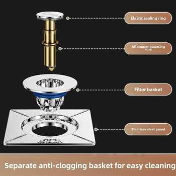 Gambar produk Homedec Penutup Saluran Pembuangan Air Bouncing Core Floor Drain - HDC-BC650