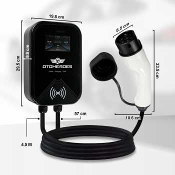 Gambar produk OTOHEROES Charger Mobil Listrik EV Swipe Card Type2 Female AC Charging 32A 22kW 3 Phase - PG01