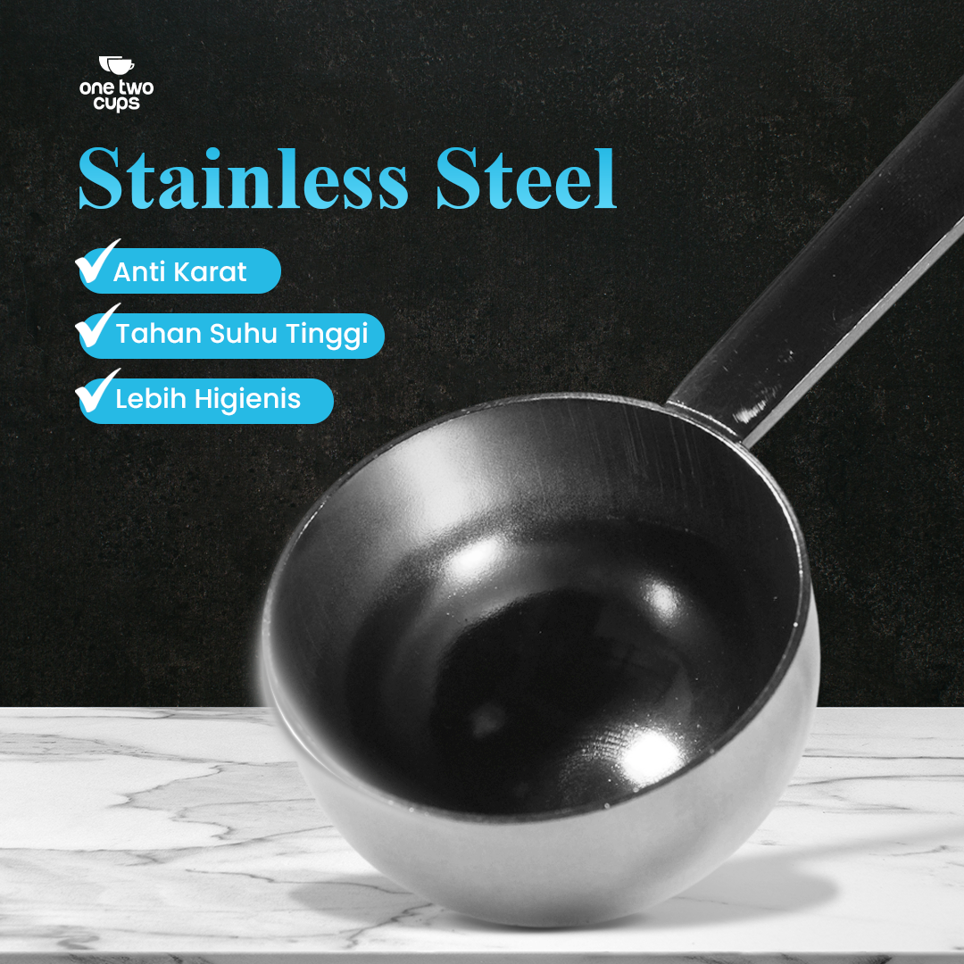 One Two Cups Sendok Takar Kopi Measuring Spoon Stainless Steel 3 PCS 15ml - PR3 Gambar produk One Two Cups Sendok Takar Kopi Measuring Spoon Stainless Steel 3 PCS 15ml - PR3