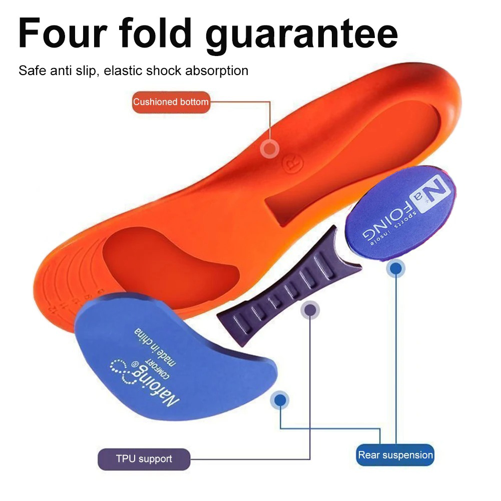 Nafoing Insole Sepatu Alas Kaki Orthopedic Sole Shock Absorption EVA 41-42 - EL05 Gambar produk Nafoing Insole Sepatu Alas Kaki Orthopedic Sole Shock Absorption EVA 41-42 - EL05