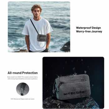 Gambar produk NITECORE Tas Sling Bag Waterproof Crossbody Outdoor 900D Nylon 1.4L - NPP02