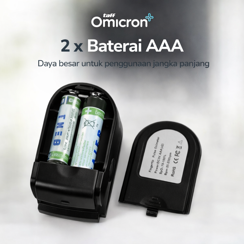 TaffOmicron Fingertip Pulse Oximeter Ukur Saturasi O2 Darah Gen 2 TFT - LK86 Gambar produk TaffOmicron Fingertip Pulse Oximeter Ukur Saturasi O2 Darah Gen 2 TFT - LK86