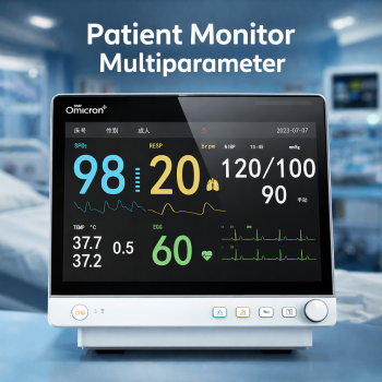 TaffOmicron Monitor Pasien ICU ECG SpO2 RESP 15.1 Inch Trend 96 Hour - PM-LP15A