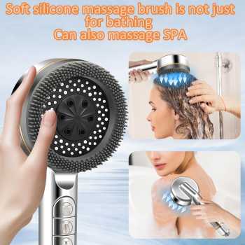 Gambar produk CAVIE Kepala Shower Mandi High Pressure 4 Mode Filter KDF PP - CV-4