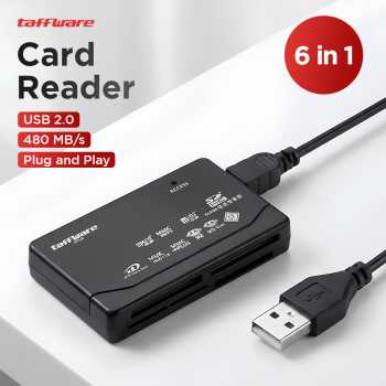 Gambar produk Taffware Card Reader USB 2.0 Multi Slot CF SD MicroSD MMC MS XD Card - SHTC-08