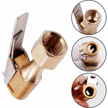 Deemount Kepala Pompa Angin Ban Air Chuck Lock Brass Adapter - DK03