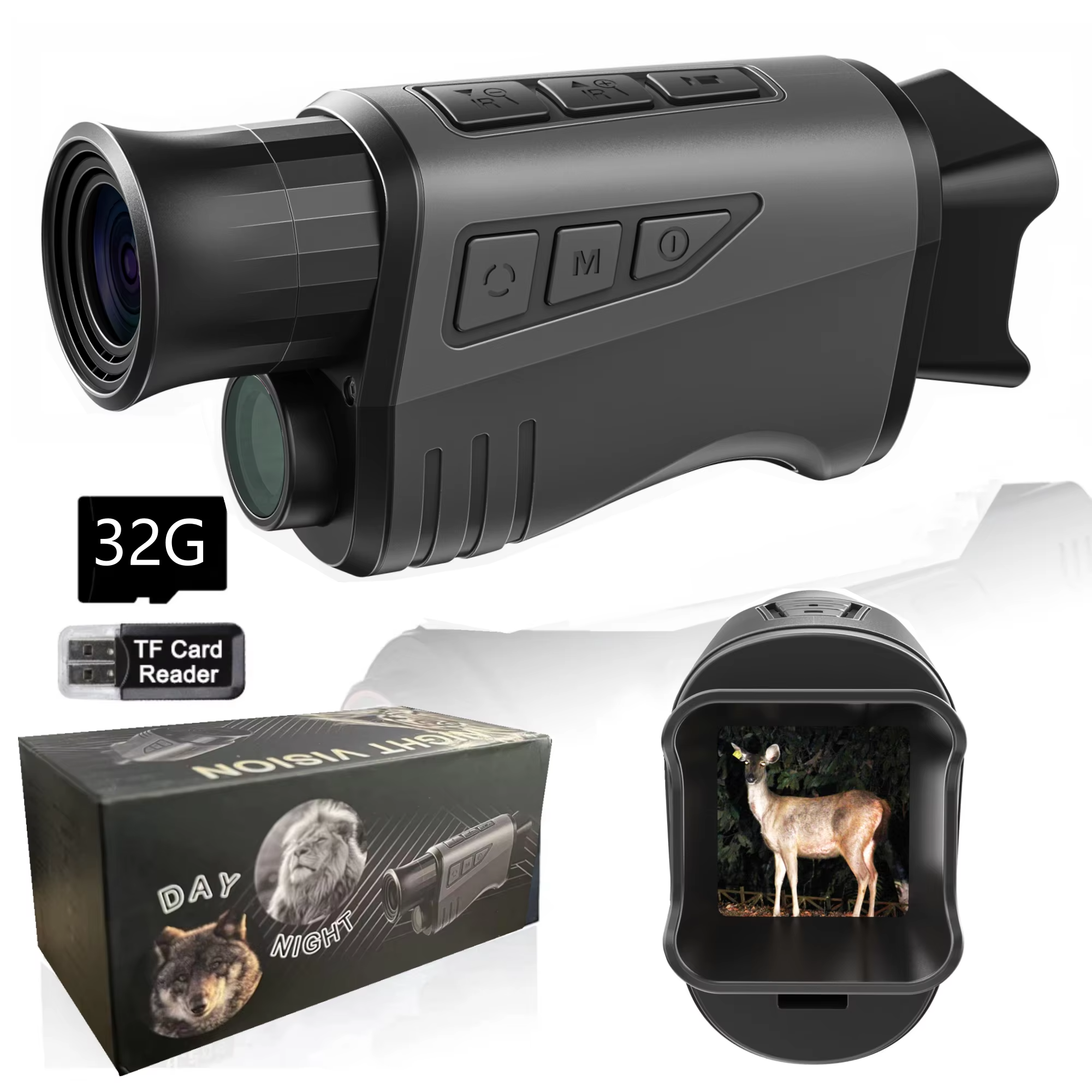 MITHRAS Teropong Monocular Digital Night Vision 16x Zoom 1080P 1500mAh - DNV2000 Gambar produk MITHRAS Teropong Monocular Digital Night Vision 16x Zoom 1080P 1500mAh - DNV2000