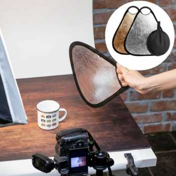 Gambar produk Fotodiox Reflektor Cahaya Fotografi Studio 2in1 Portable Handheld - FT-45