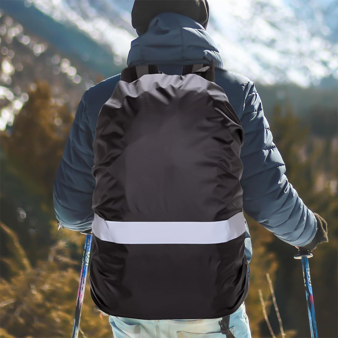 NEWBOLER Rain Cover Bag Waterproof Reflektor Jas Hujan Tas Ransel 25L - NB100 Gambar produk NEWBOLER Rain Cover Bag Waterproof Reflektor Jas Hujan Tas Ransel 25L - NB100