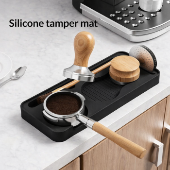 Luzkey Wadah Alat Kopi Portafilter Tamper Tamping Mat Storage Silikon - BB-250
