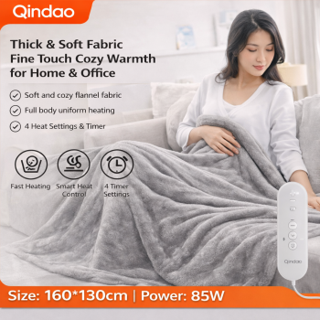 Qindao Selimut Elektrik Adjustable Temperature Timer 160x130cm 85W - TK160
