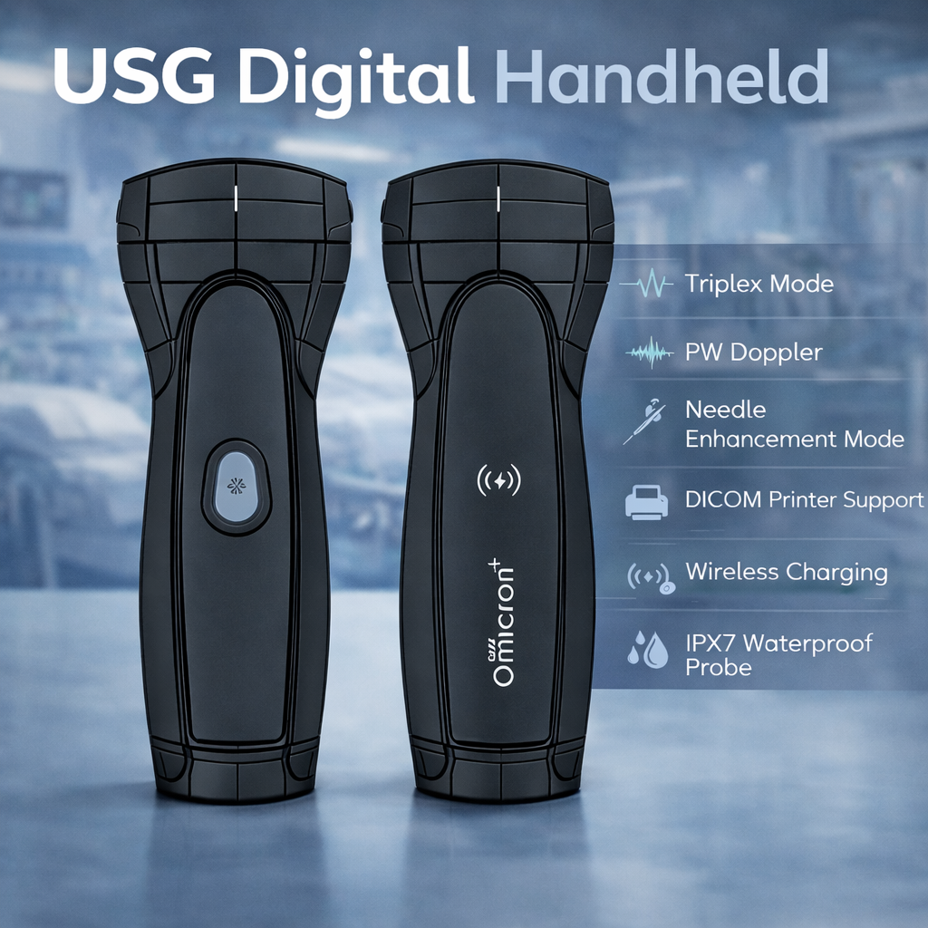 TaffOmicron USG Probe 2D Handheld Ultrasound Bluetooth Triplex Mode - PEU1B Gambar produk TaffOmicron USG Probe 2D Handheld Ultrasound Bluetooth Triplex Mode - PEU1B