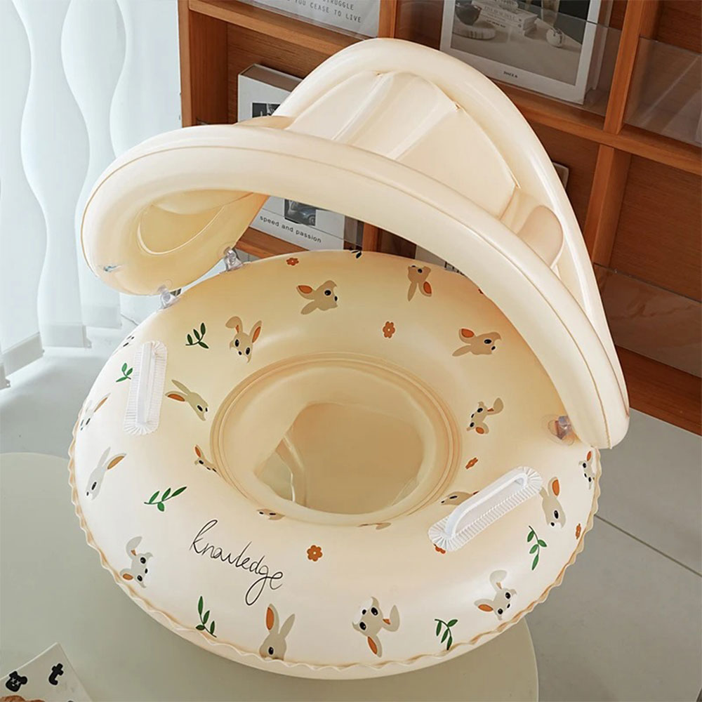 EXCLUZO Ban Pelampung Bayi Seat Canopy Inflatable Swim PVC 55x23cm - FY100 Gambar produk EXCLUZO Ban Pelampung Bayi Seat Canopy Inflatable Swim PVC 55x23cm - FY100