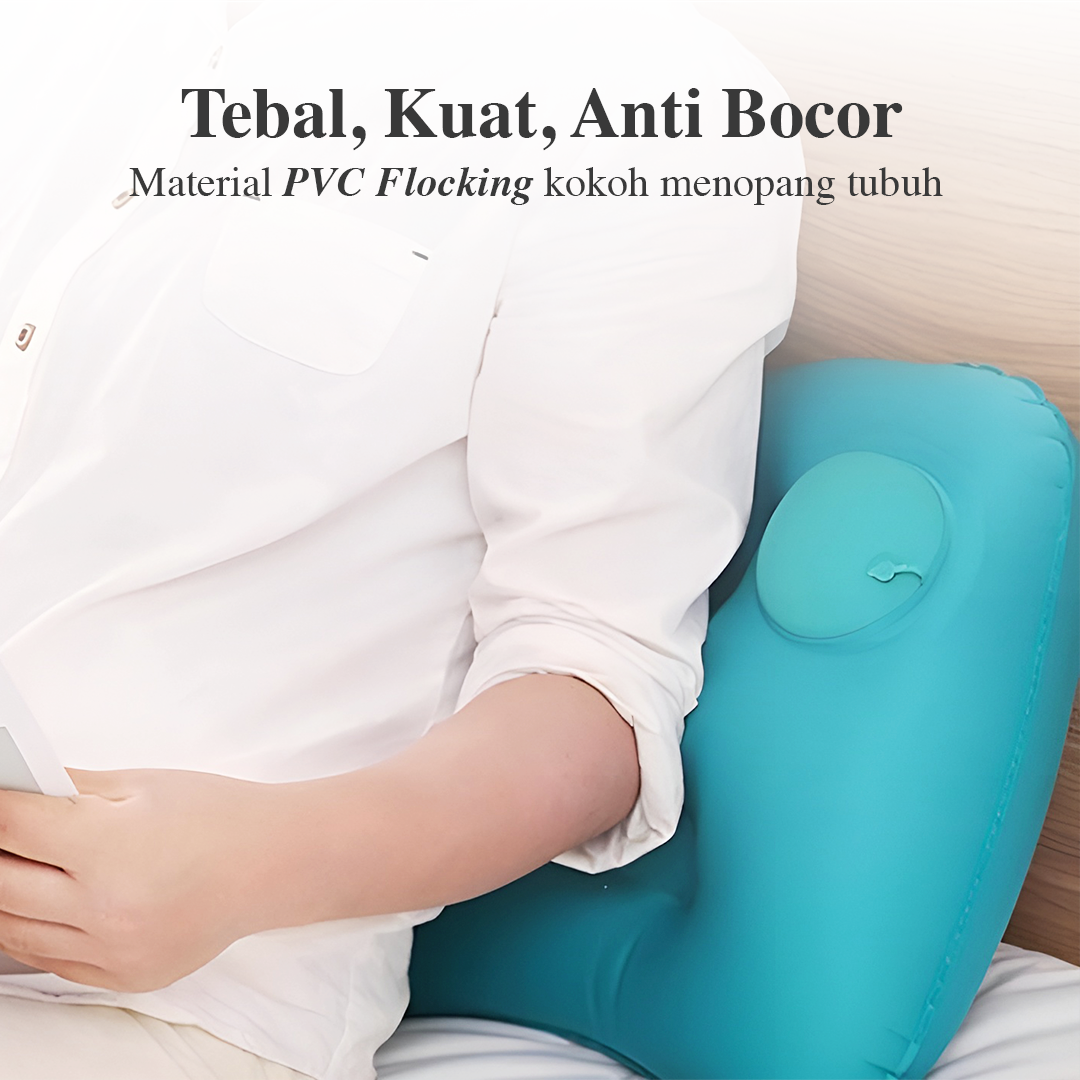 NKE Bantal Angin Portable Travel Inflatable Aeros Pillow - F8057 Gambar produk NKE Bantal Angin Portable Travel Inflatable Aeros Pillow - F8057