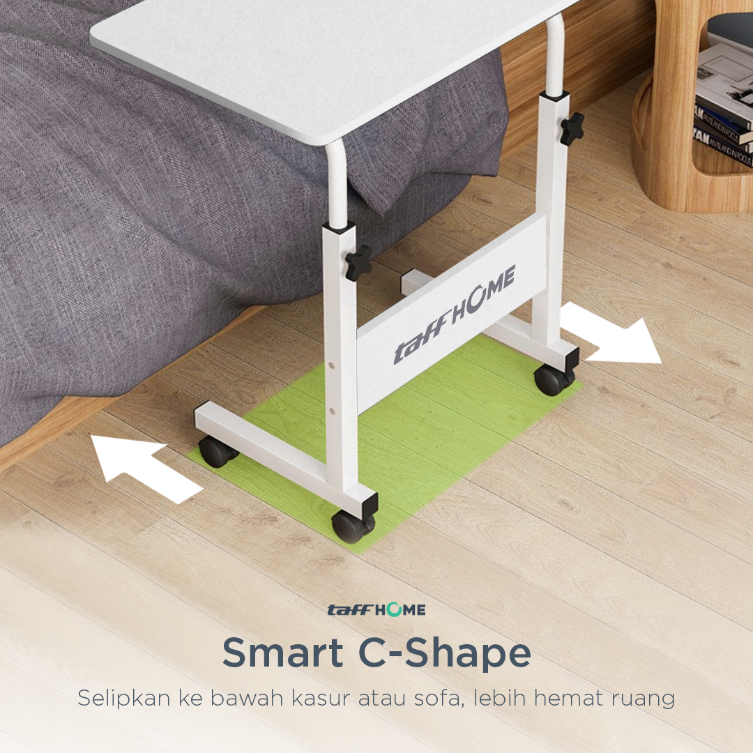 TaffHOME Meja Laptop Adjustable Portable Working Desk 60x40cm - ND02 Gambar produk TaffHOME Meja Laptop Adjustable Portable Working Desk 60x40cm - ND02