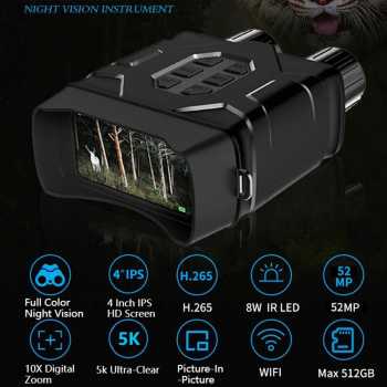 Gambar produk GOYOJO Teropong Binocular Night Vision 7 IR 5K 10X Zoom WiFi 3000mAh - NO16
