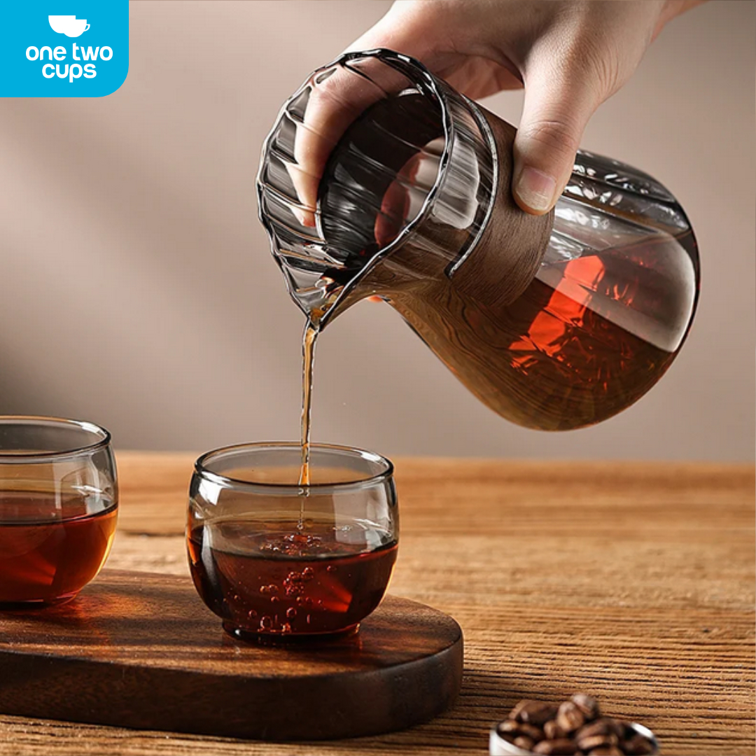 One Two Cups Coffee Server Chemex Drip Pour Over Glass Carafe 500ml - FM-5ML2 Gambar produk One Two Cups Coffee Server Chemex Drip Pour Over Glass Carafe 500ml - FM-5ML2