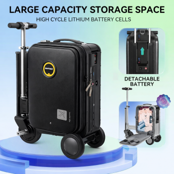 TaffGO Koper Skuter Elektrik Kabin Ride-on Suitcase Luggage 20 Inch - SE40