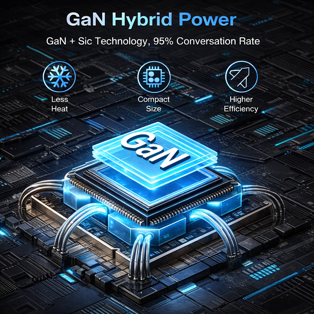 Asometech Charger Station Fast Charging LED Display Type C GaN 300W - YMX-300W Gambar produk Asometech Charger Station Fast Charging LED Display Type C GaN 300W - YMX-300W