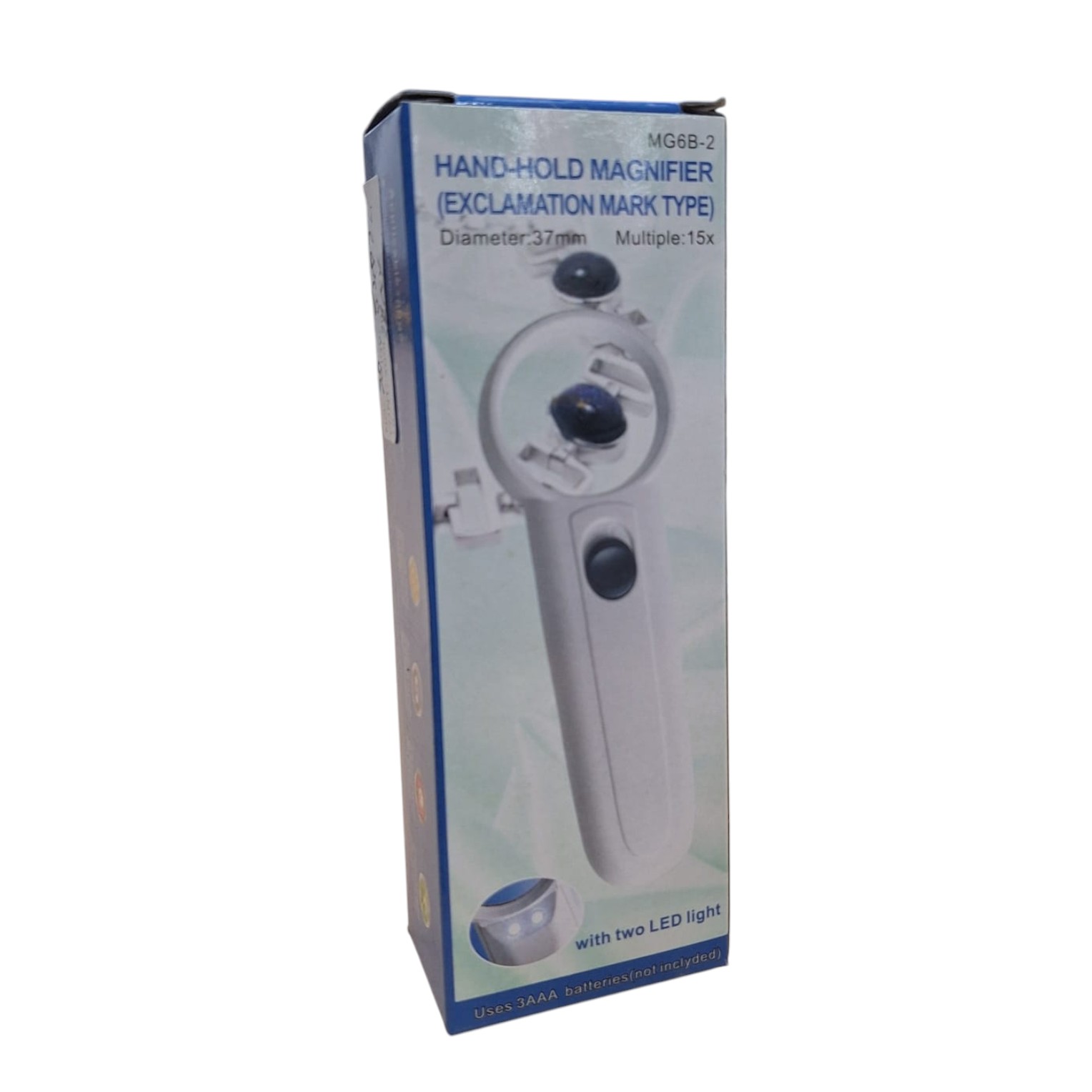 Kaca Pembesar Handheld Magnifying Glass Lup with 2 LED 35mm 8X - MG6B-2 Gambar produk Kaca Pembesar Handheld Magnifying Glass Lup with 2 LED 35mm 8X - MG6B-2