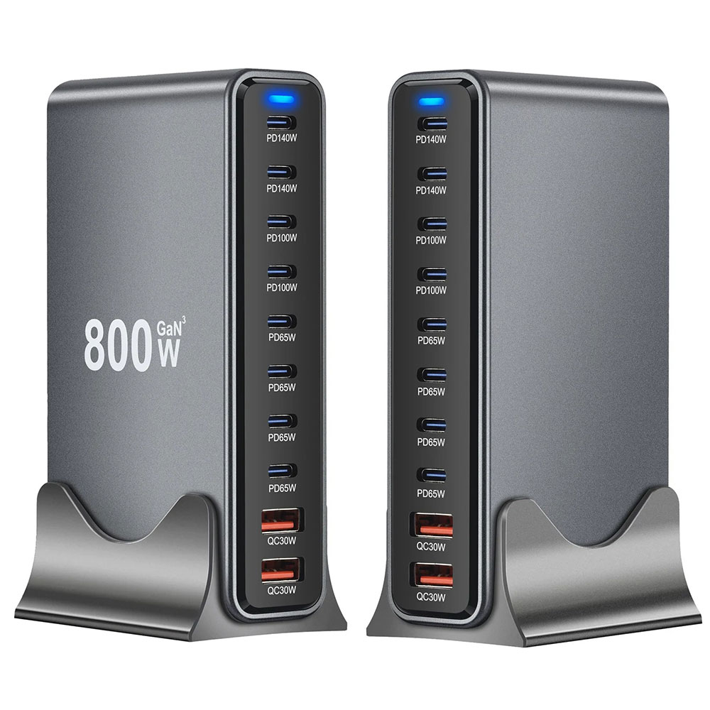 STONEGO Charger Station Fast Charging 10 Port USB Type C GaN3 800W - YMX-800W Gambar produk STONEGO Charger Station Fast Charging 10 Port USB Type C GaN3 800W - YMX-800W
